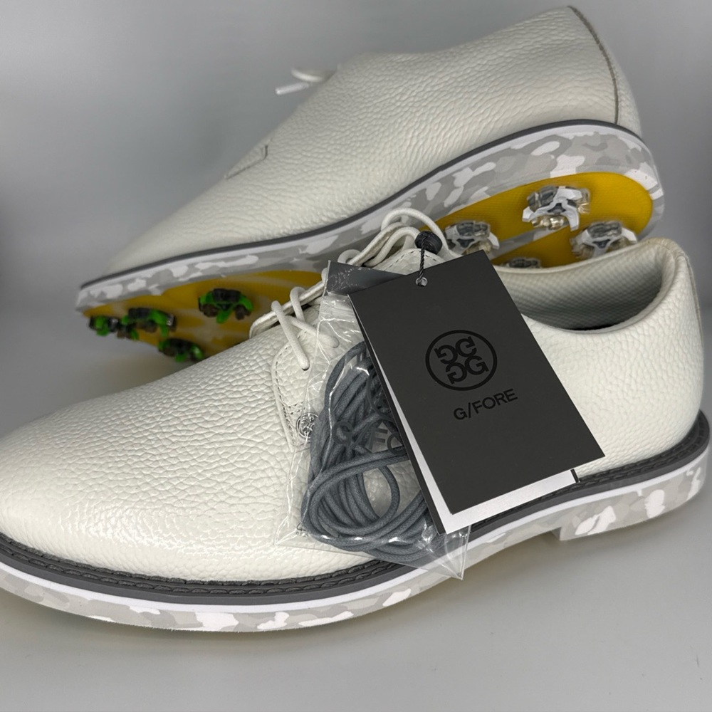 New Mens Gfore G4 Gallivanter Golf Shoes White Gray Camo Sz 10 Leather